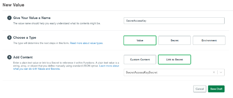 Linking a Realm Value to the Realm Secret