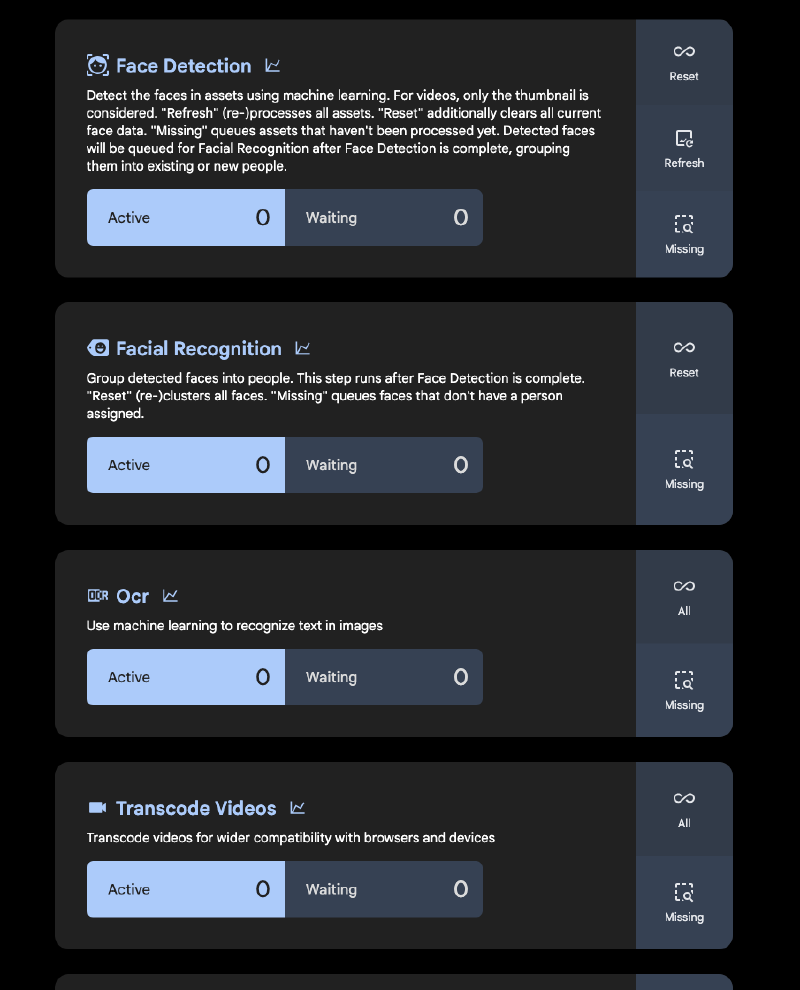 A few of Immich’s Jobs