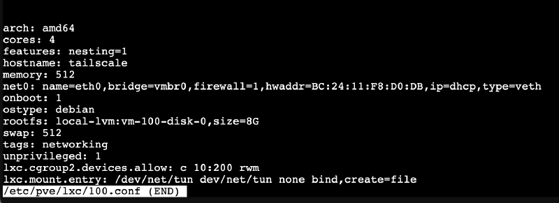 Granting the Tailscale LCX access to the host networking device